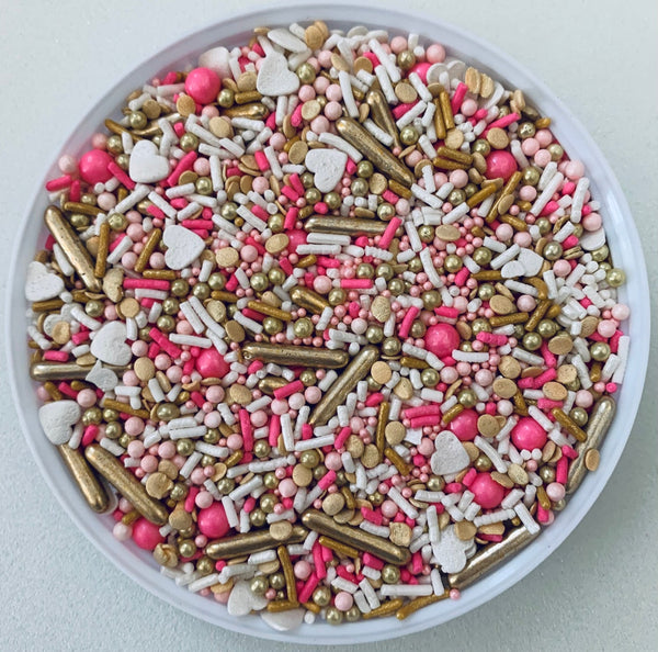 Golden Honeymoon Edible Confetti Sprinkle Mix