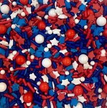 Load image into Gallery viewer, Stars and Stripes Forever Edible Confetti Sprinkle Mix