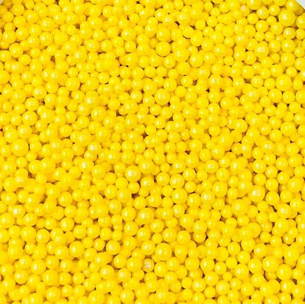 Shimmering Yellow Pearlized Mini Nonpareils Sprinkles