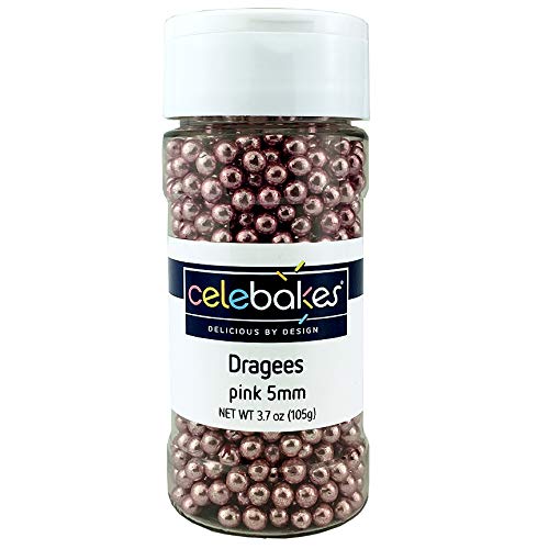 Pink Dragees Celebakes by CK Products 5mm 3.7 oz