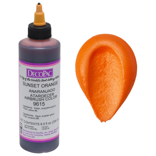 Sunset Orange Premium Edible Airbrush Color