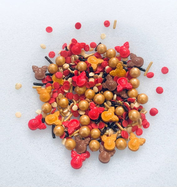 Reindeer Chow Christmas Holiday Edible Confetti Sprinkle Mix