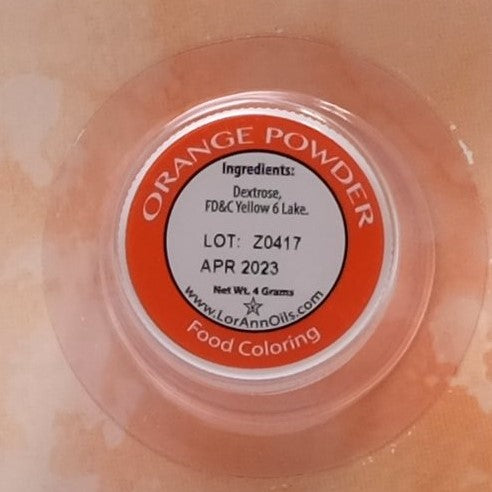 Orange Powder Food Color by LorAnn Oils