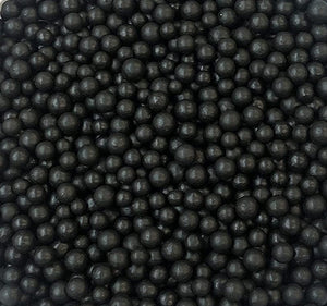 Metallic Black Mini Pearls Edible Sprinkles Decorations Dragees 4mm