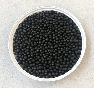 Metallic Black Mini Pearls Edible Sprinkles Decorations Dragees 4mm