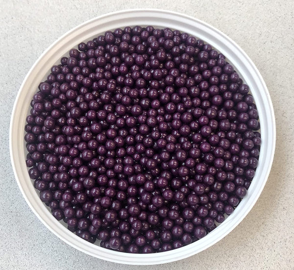 Purple Mini Pearls Edible Sprinkles Decorations Dragees 4mm