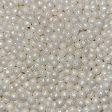 Load image into Gallery viewer, White Mini Pearls Edible Sprinkles Decorations Dragees 4mm