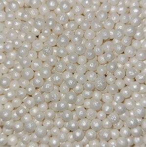 White Mini Pearls Edible Sprinkles Decorations Dragees 4mm – SugarMeLicious