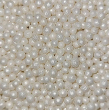 Load image into Gallery viewer, White Ultra Mini Pearls Edible Sprinkles Decorations Dragees 2mm