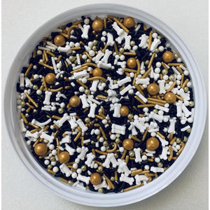 Doggie Doggie Grab Your Bone Edible Cupcake Sprinkles  Decorative Dog Lover Paw Canister Gift---1 Pound