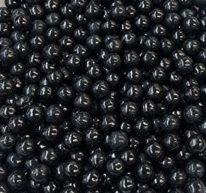 Black Pearls Edible Sprinkles Decorations Dragees 8mm