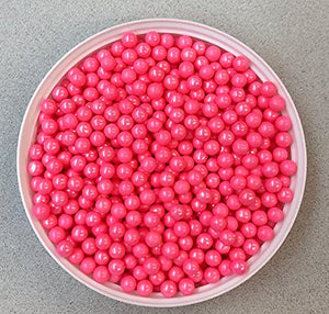 Hot Pink Pearls Edible Sprinkles Decorations Dragees 8mm