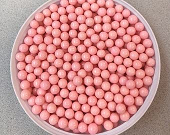 Pink Pearls Edible Sprinkles Decorations Dragees 8mm