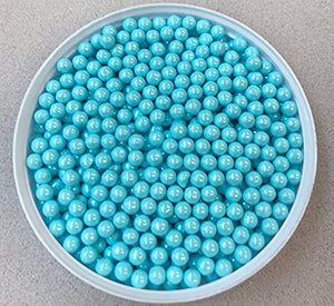 Powder Blue Pearls Edible Sprinkles Decorations Dragees 8mm