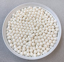 Load image into Gallery viewer, White Pearls Edible Sprinkles Decorations Dragees 8mm