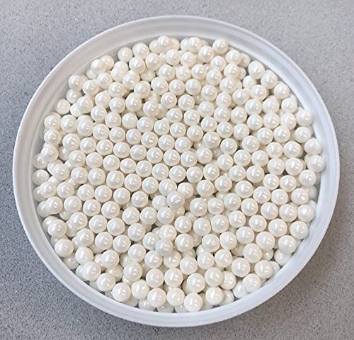 White Pearls Edible Sprinkles Decorations Dragees 8mm