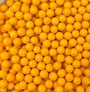 Yellow Pearls Edible Sprinkles Decorations Dragees 8mm