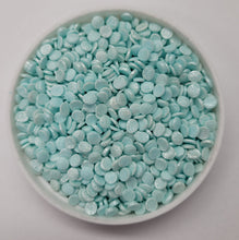 Load image into Gallery viewer, Baby Blue Edible Sequin Confetti Quins Sprinkles 4 oz