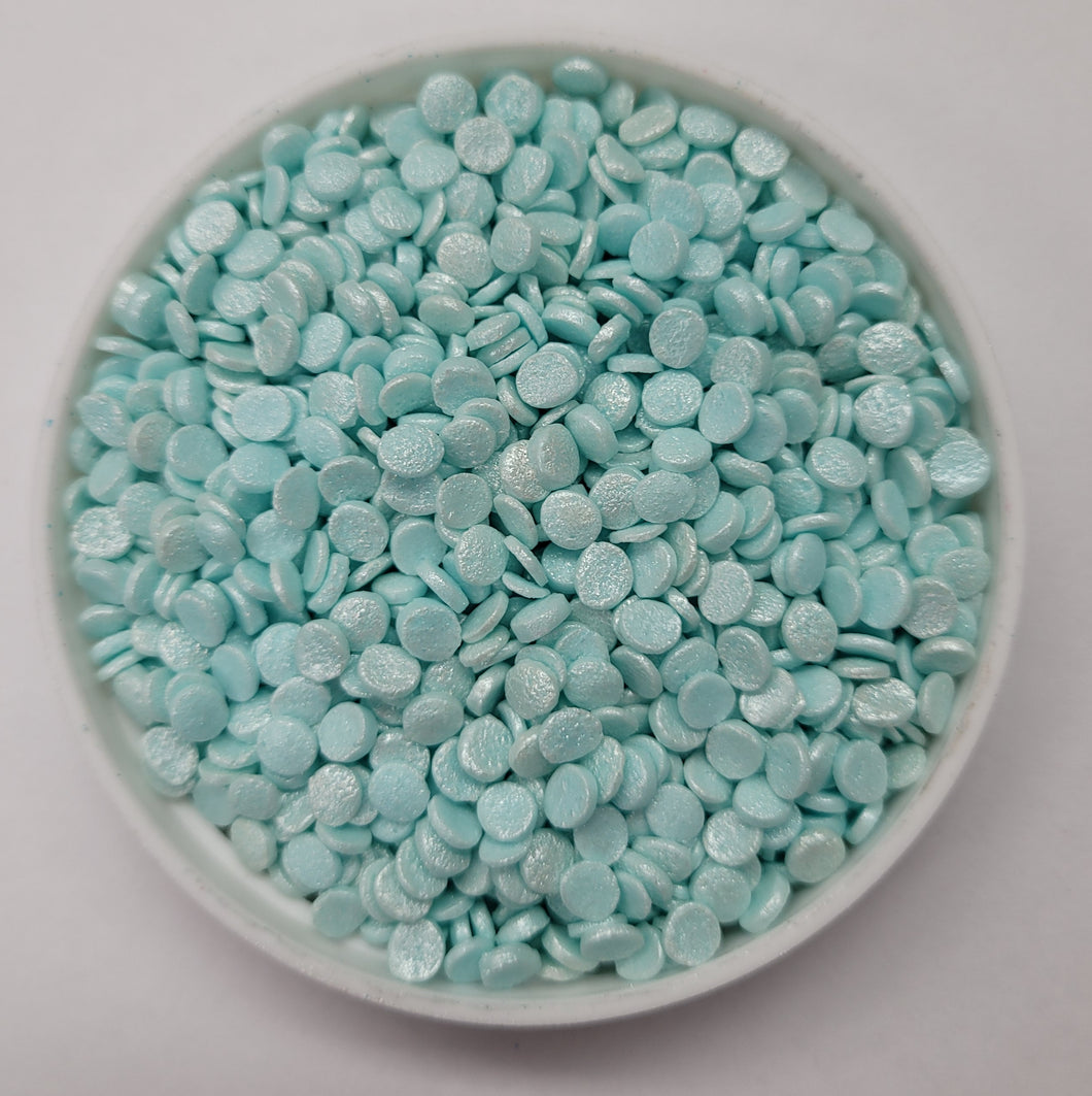 Baby Blue Edible Sequin Confetti Quins Sprinkles 4 oz