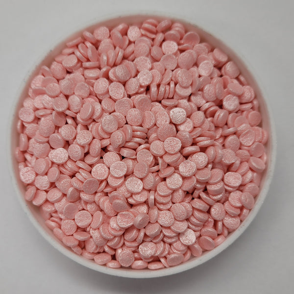 Baby Pink Edible Sequin Confetti Quins Sprinkles 4 oz