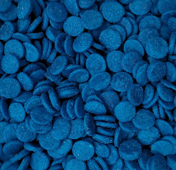 Blue Edible Sequin Confetti Quins Sprinkles 4 oz