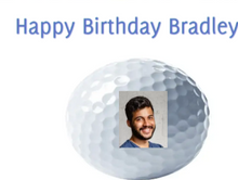 Load image into Gallery viewer, Golf Ball Personalized Edible Cake Image Party Topper Decoration- 1/4 Sheet p7