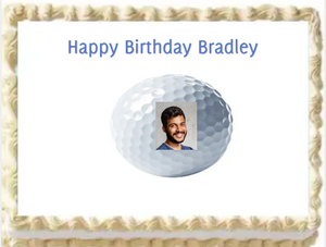 Golf Ball Personalized Edible Cake Image Party Topper Decoration- 1/4 Sheet p7
