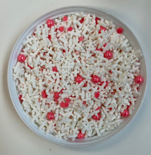Load image into Gallery viewer, White Cross Baptism Communion Pink Edible Confetti Quins Sprinkle Mix