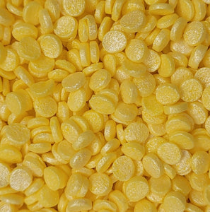 Baby Yellow Edible Sequin Confetti Quins Sprinkles 4 oz