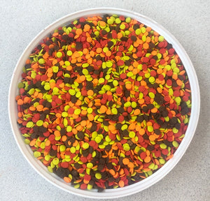 Autumn Chips Thanksgiving Edible Confetti Quins Sprinkle Mix