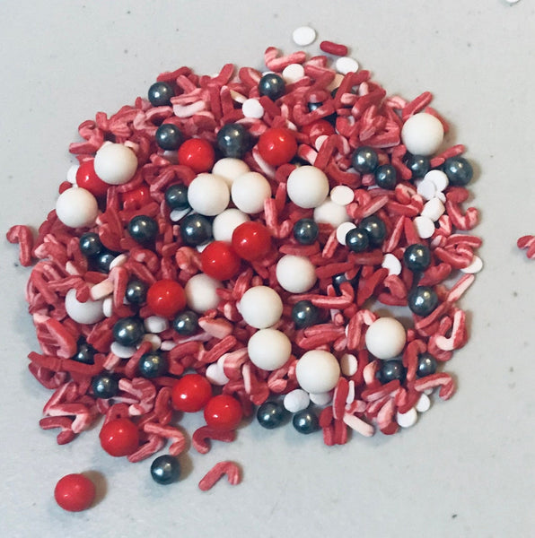 Get Your Candy Cane Crush On Christmas Holiday Edible Confetti Sprinkle Mix