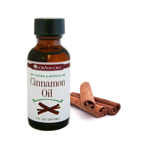 Cinnamon Oil Natural LorAnn Super Strength Flavor & Food Grade Oil - You Pick Size