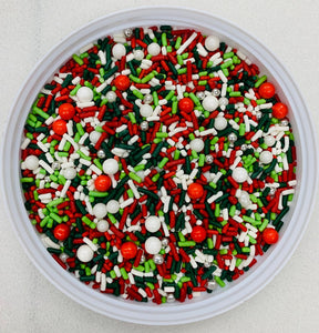 Christmas Time is Here Holiday Edible Confetti Sprinkle Mix