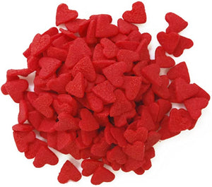 Mini Red Hearts Valentines Day Edible Confetti Quins Sprinkle Mix