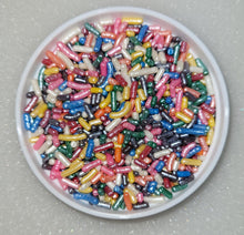 Load image into Gallery viewer, Rainbow Shimmer Jimmy Jimmies Decorette Sprinkles