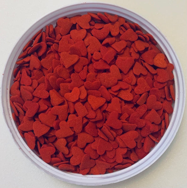 Jumbo Red Hearts Valentines Day Edible Confetti Quins Sprinkle Mix