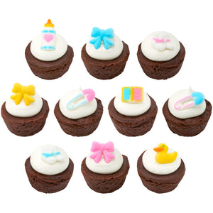 Baby Deluxe Assortment Edible Sugar Decorations Reveal Toppers