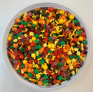 Fancy Leaves are Fallin' Autumn Thanksgiving Edible Confetti Sprinkle Mix