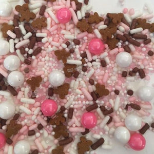 Gingerbread Girls Edible Confetti Sprinkle Mix