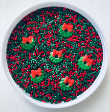 Load image into Gallery viewer, Holiday Wreath Christmas Holiday Edible Confetti Sprinkle Mix