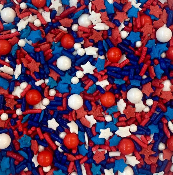 Stars and Stripes Forever Edible Confetti Sprinkle Mix