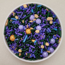 Load image into Gallery viewer, Mardi Gras Sparkle Edible Confetti Sprinkle Mix