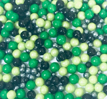 Load image into Gallery viewer, Loud Green Machine Pearls Dragees Edible Confetti Sprinkle Mix