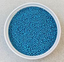 Load image into Gallery viewer, Shimmering Blue Pearlized Mini Nonpareils Sprinkles