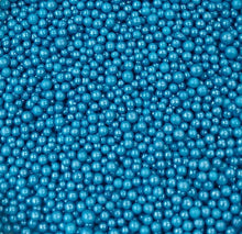 Load image into Gallery viewer, Shimmering Blue Pearlized Mini Nonpareils Sprinkles