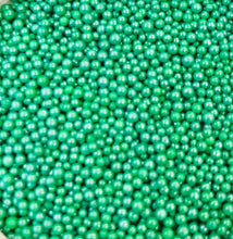 Load image into Gallery viewer, Shimmering Green Pearlized Mini Nonpareils Sprinkles