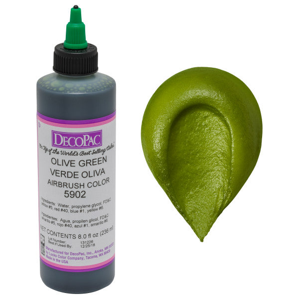 Olive Green Premium Edible Airbrush Color