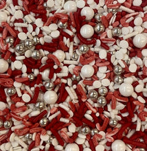 Load image into Gallery viewer, It&#39;s A Peppermint Candy Cane Kinda Day Christmas Holiday Edible Confetti Sprinkle Mix