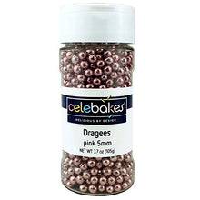 Load image into Gallery viewer, Pink Dragees Celebakes by CK Products 5mm 3.7 oz