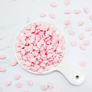 Pink Crowns Princess Thick Edible Confetti Quins Sprinkle Mix